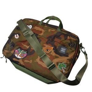 Herschel Supply Company Camouflage Messenger Bag with Patches